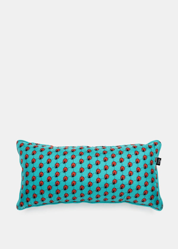 Fornasetti Blue Silk Arm Cushion - NOBLEMARS