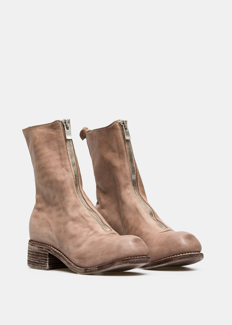 Guidi Pink PL2 Front Zip Boots - NOBLEMARS