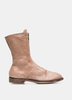 Guidi Pink 310 Front Zip Army Boots - NOBLEMARS