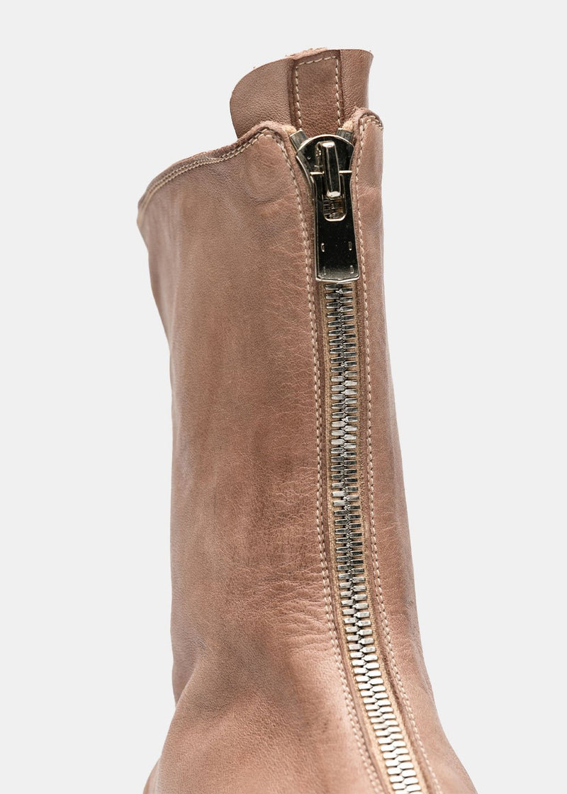 Guidi Pink 310 Front Zip Army Boots - NOBLEMARS