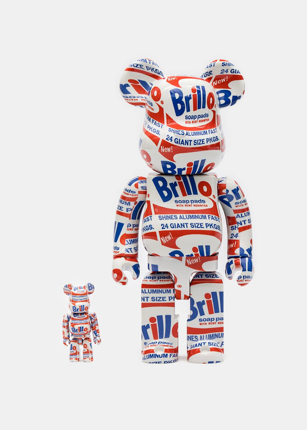 Medicom Toy Be@rbrick Andy Warhol's Brillo - 100% & 400% Set - NOBLEMARS