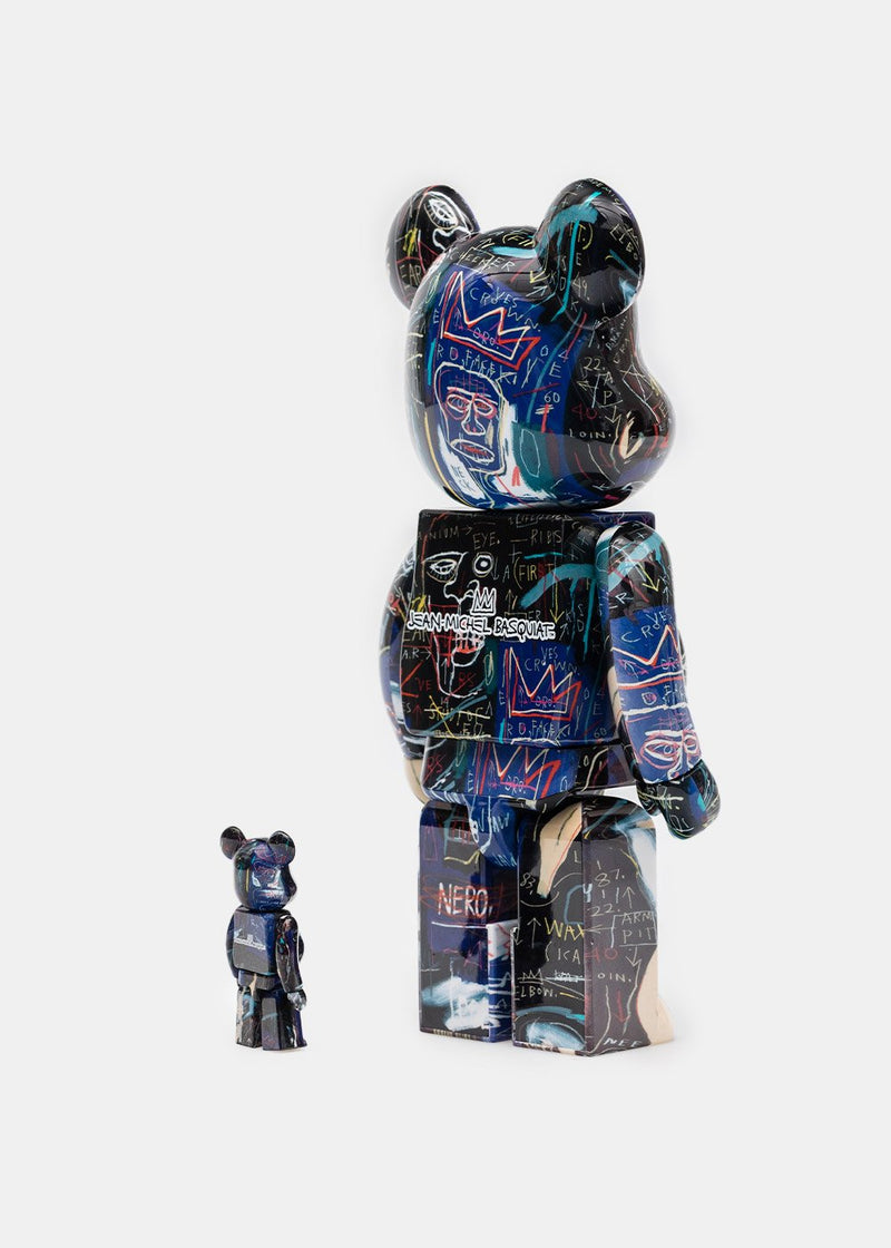 Medicom Toy Be@rbrick Jean Michel Basquiat #7 - 100% & 400% Set - NOBLEMARS