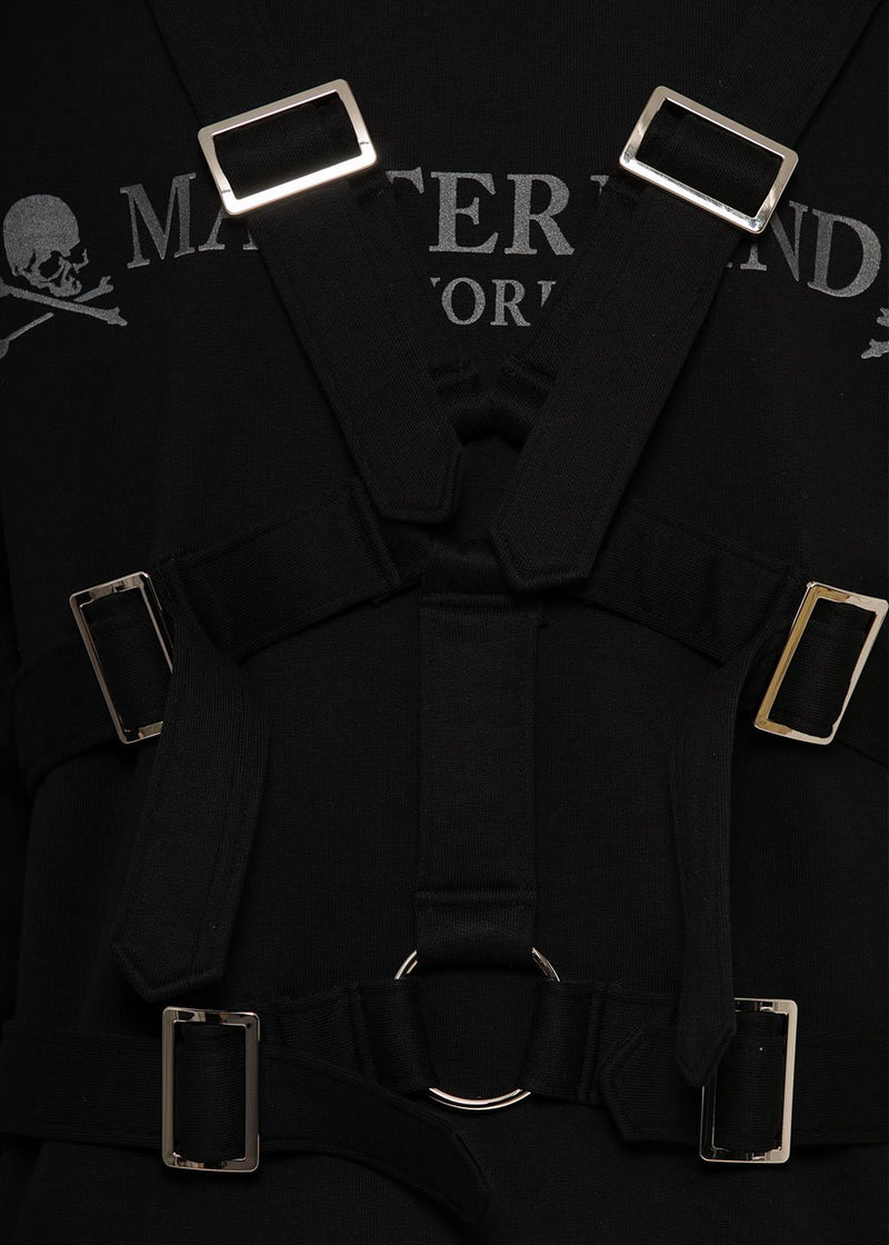 mastermind WORLD Black Harness Sweatshirt - NOBLEMARS