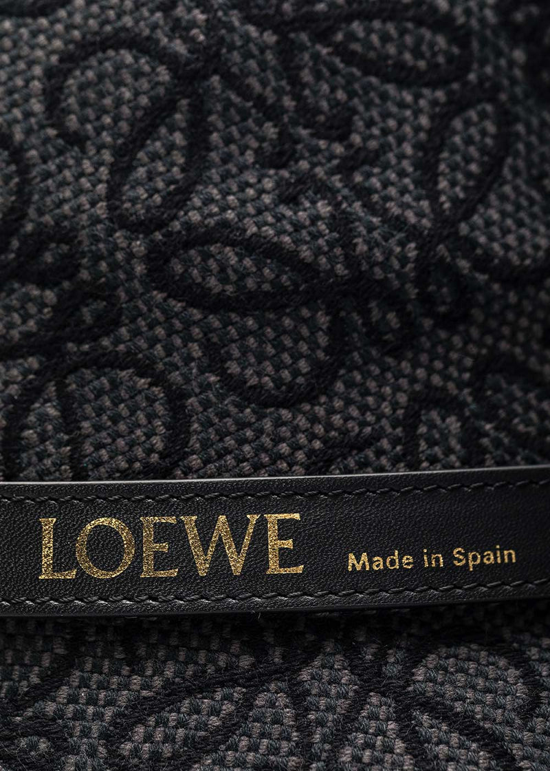 Loewe Black Anagram Jacquard Bucket Hat - NOBLEMARS