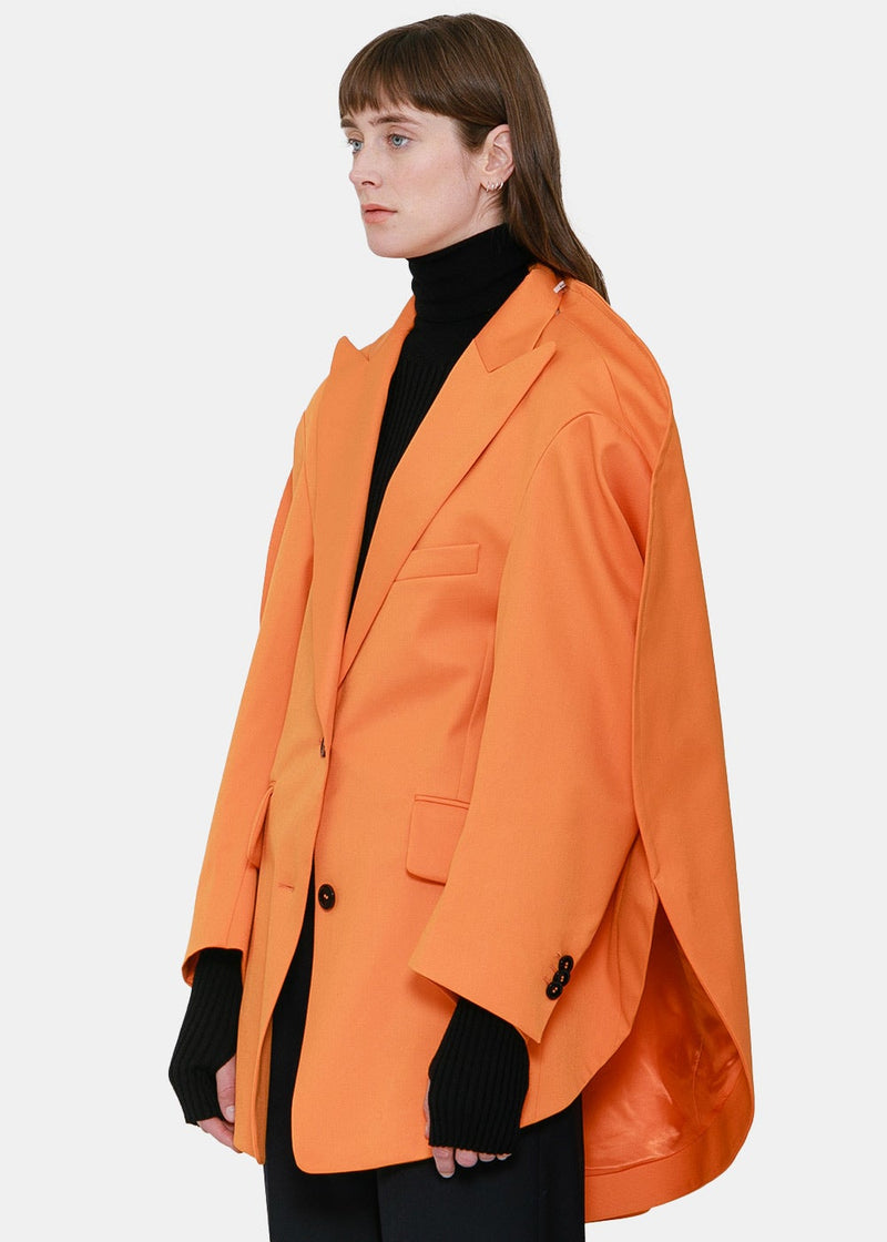 MM6 Maison Margiela Orange Oversized Jacket - NOBLEMARS