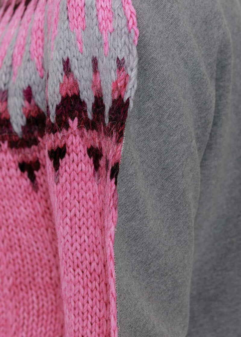 MM6 Maison Margiela Pink & Grey Fair Isle Dress - NOBLEMARS