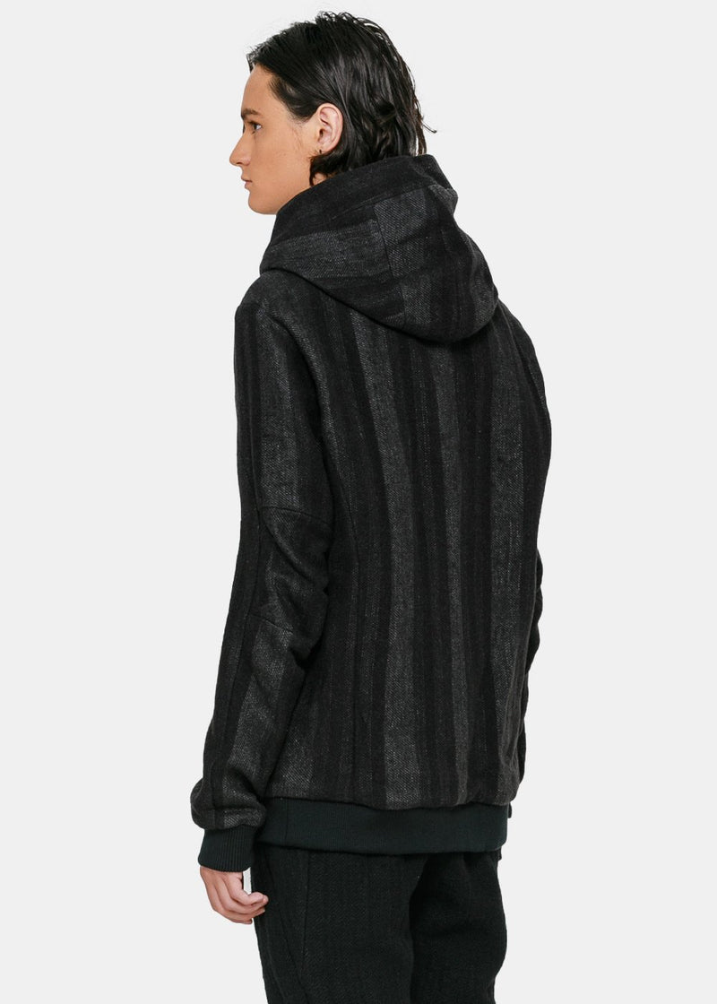 Devoa Black Hooded Jacket - NOBLEMARS