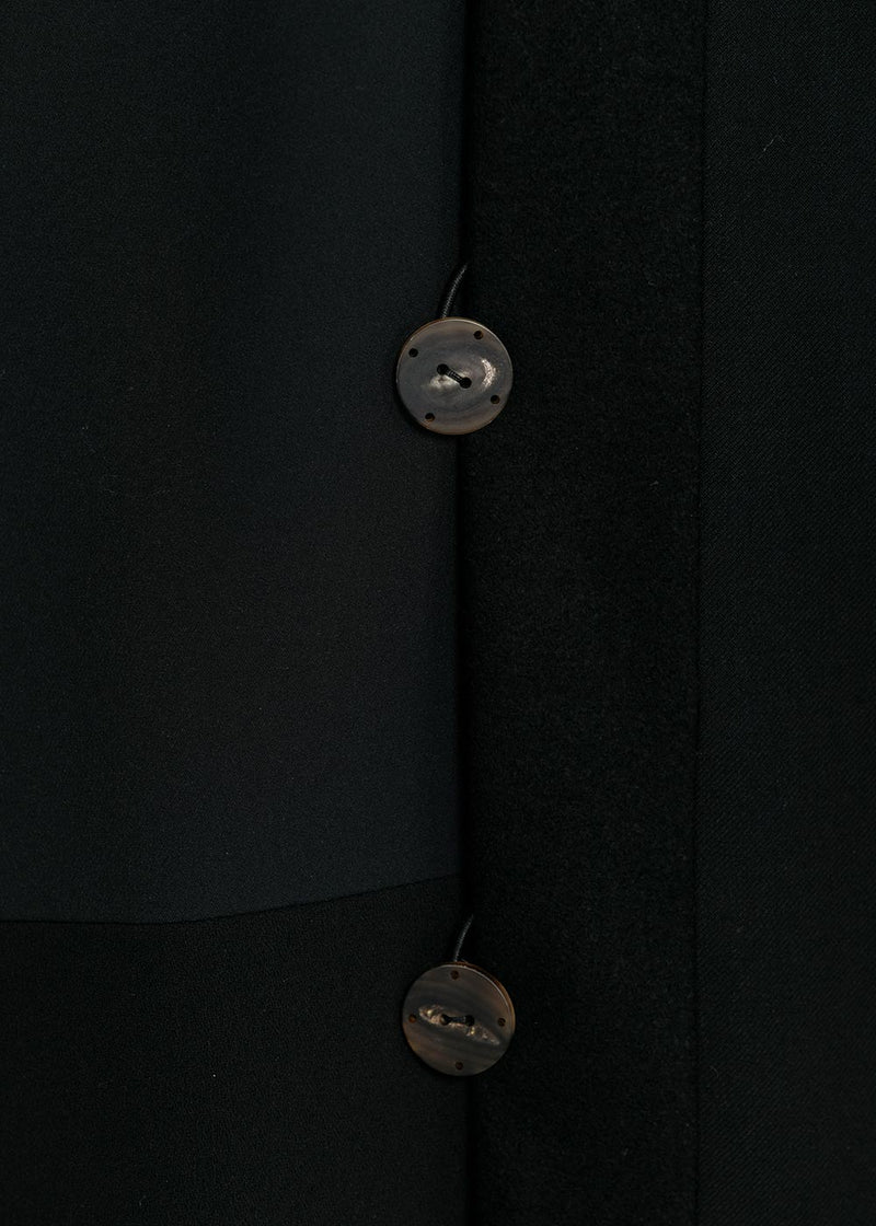 Devoa Black Kimono Coat - NOBLEMARS
