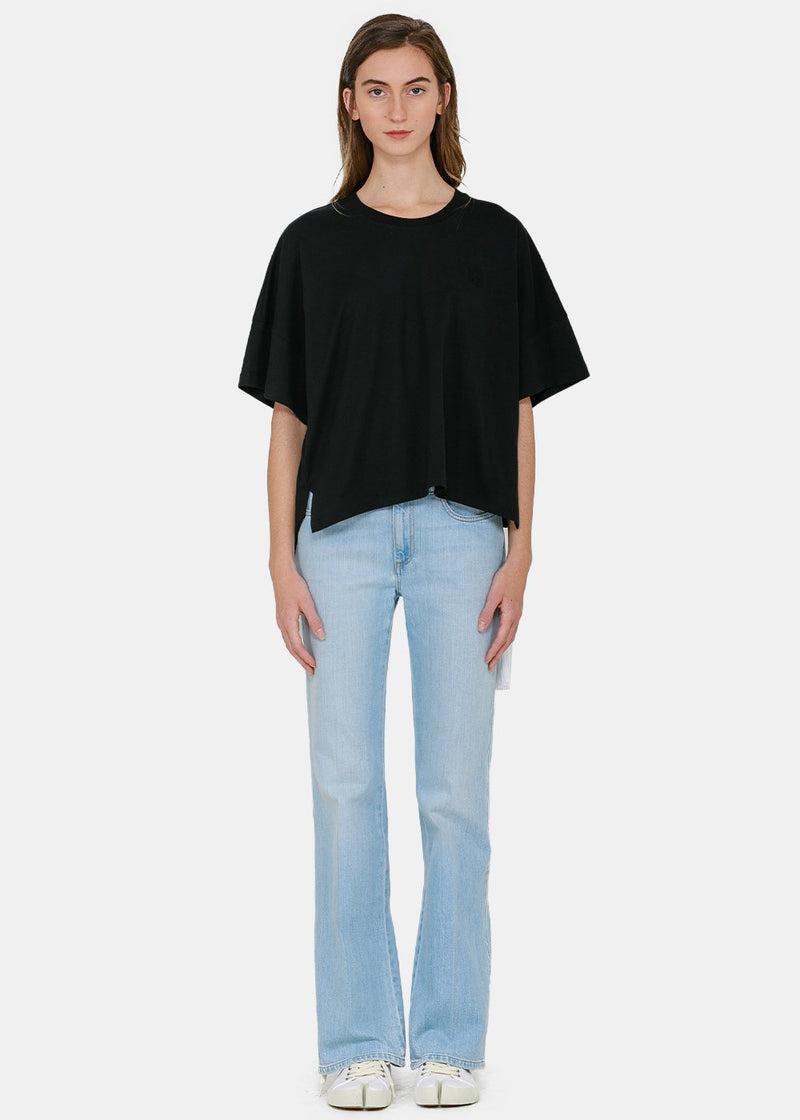 Loewe Black Oversized Anagram T-Shirt - NOBLEMARS
