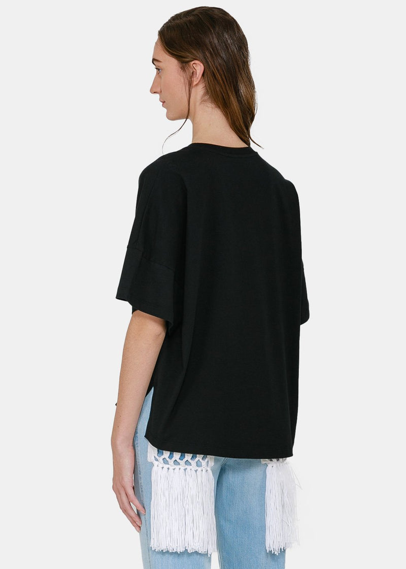 Loewe Black Oversized Anagram T-Shirt - NOBLEMARS
