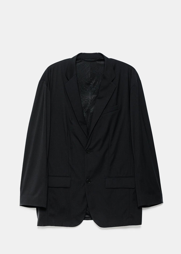 Balenciaga Black Oversized Tailored Jacket - NOBLEMARS