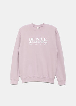 SPORTY & RICH Fondant Be Nice Sweatshirt - NOBLEMARS