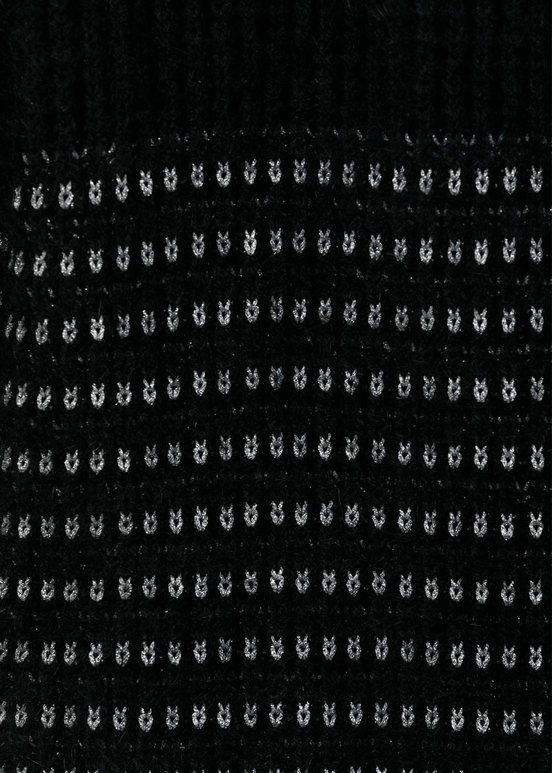 Balmain Black & Silver Striped Belted Cardigan - NOBLEMARS