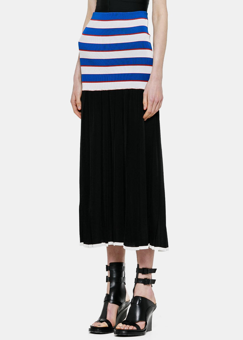 Sonia Rykiel Black Jupe Plissee Skirt - NOBLEMARS