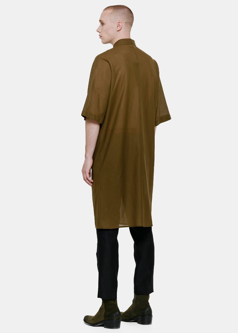 Haider Ackermann Brown Long Kimono Shirt - NOBLEMARS