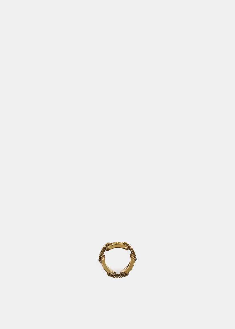 Ambush Gold Textured Chain Ring