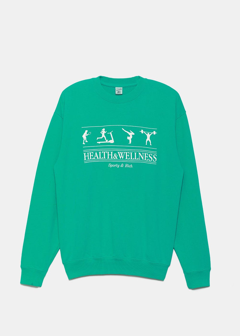 SPORTY & RICH Turquoise Health & Wellness Sweatshirt - NOBLEMARS