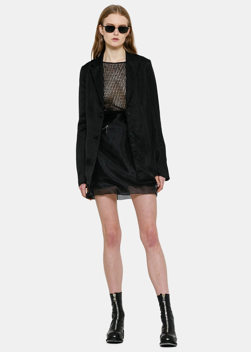Yang Li Black Cloud Mini Skirt - NOBLEMARS