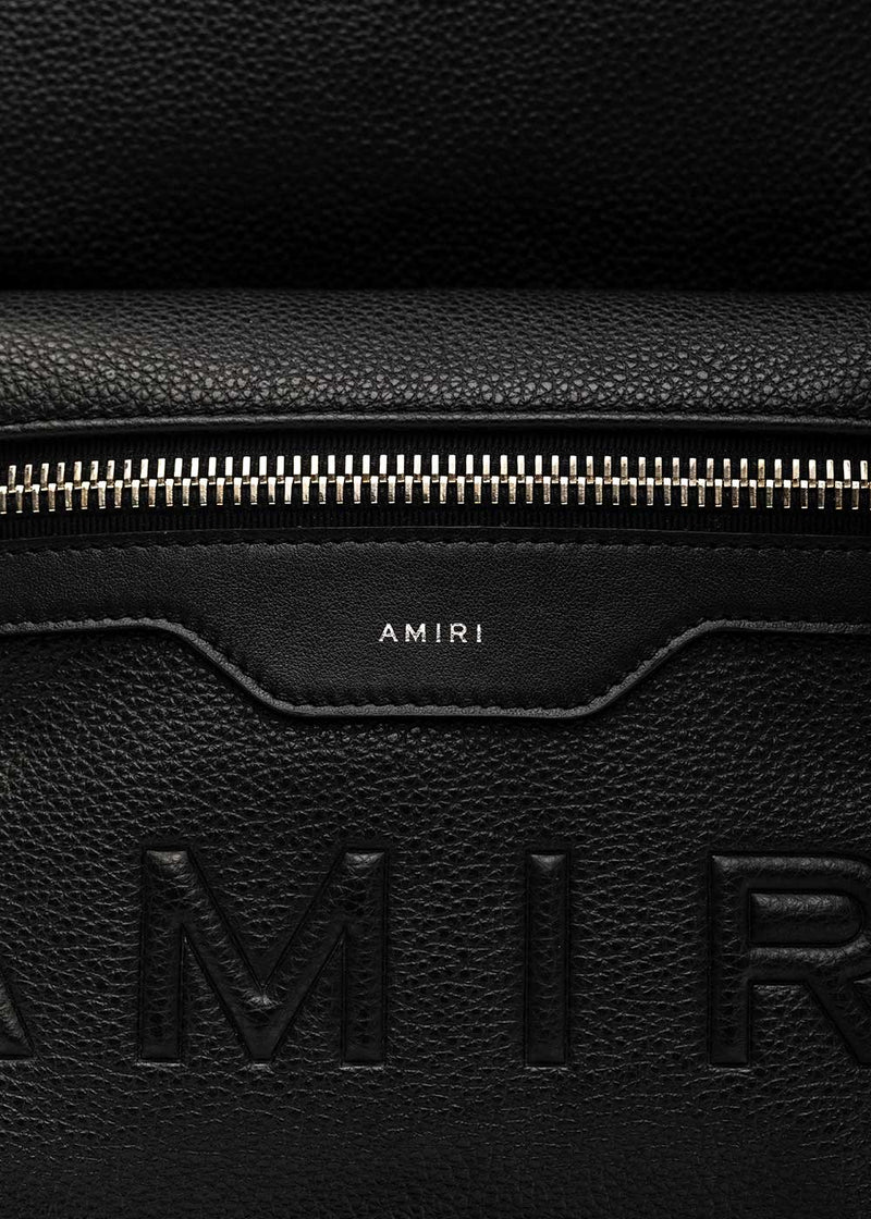 AMIRI Black Logo Embossed Classic Backpack - NOBLEMARS