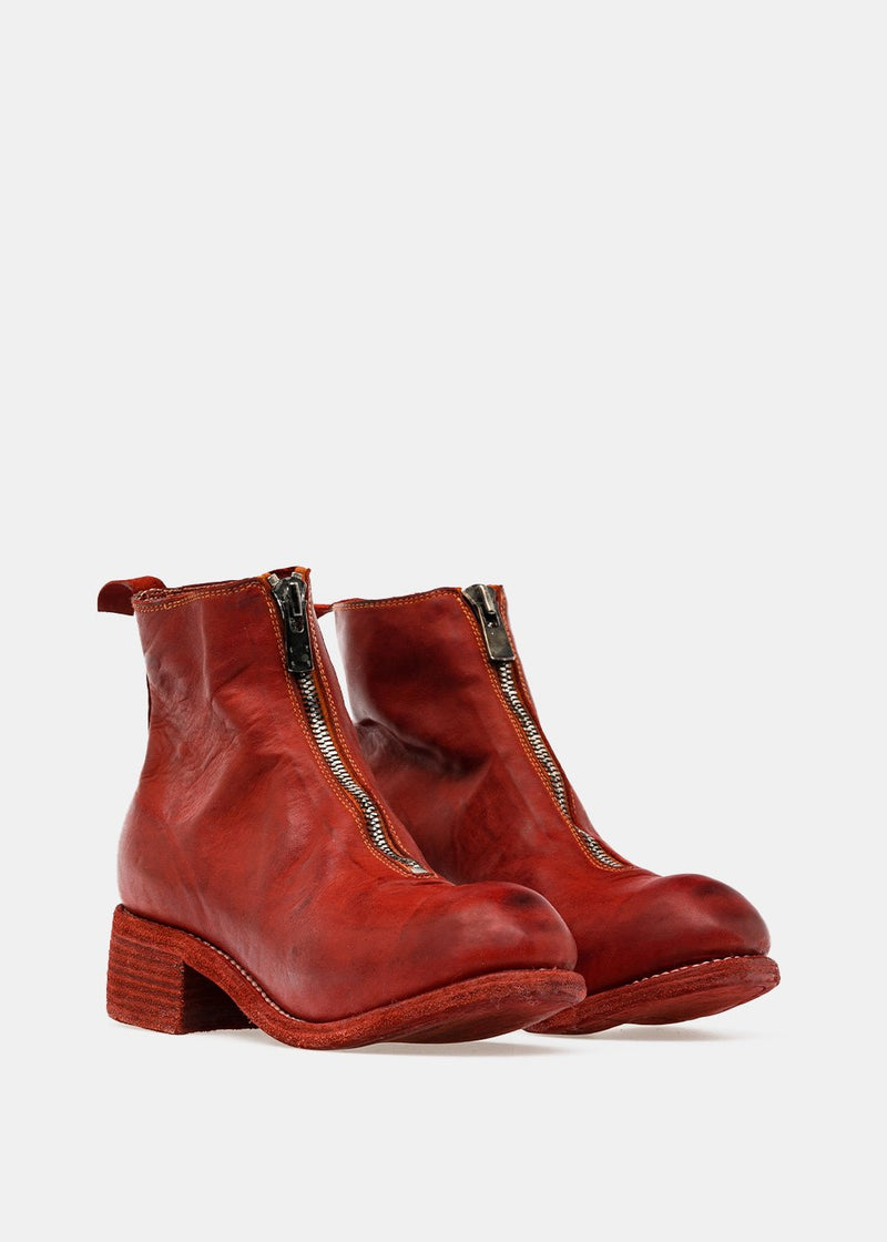 Guidi Red PL1 Front Zip Boots - NOBLEMARS