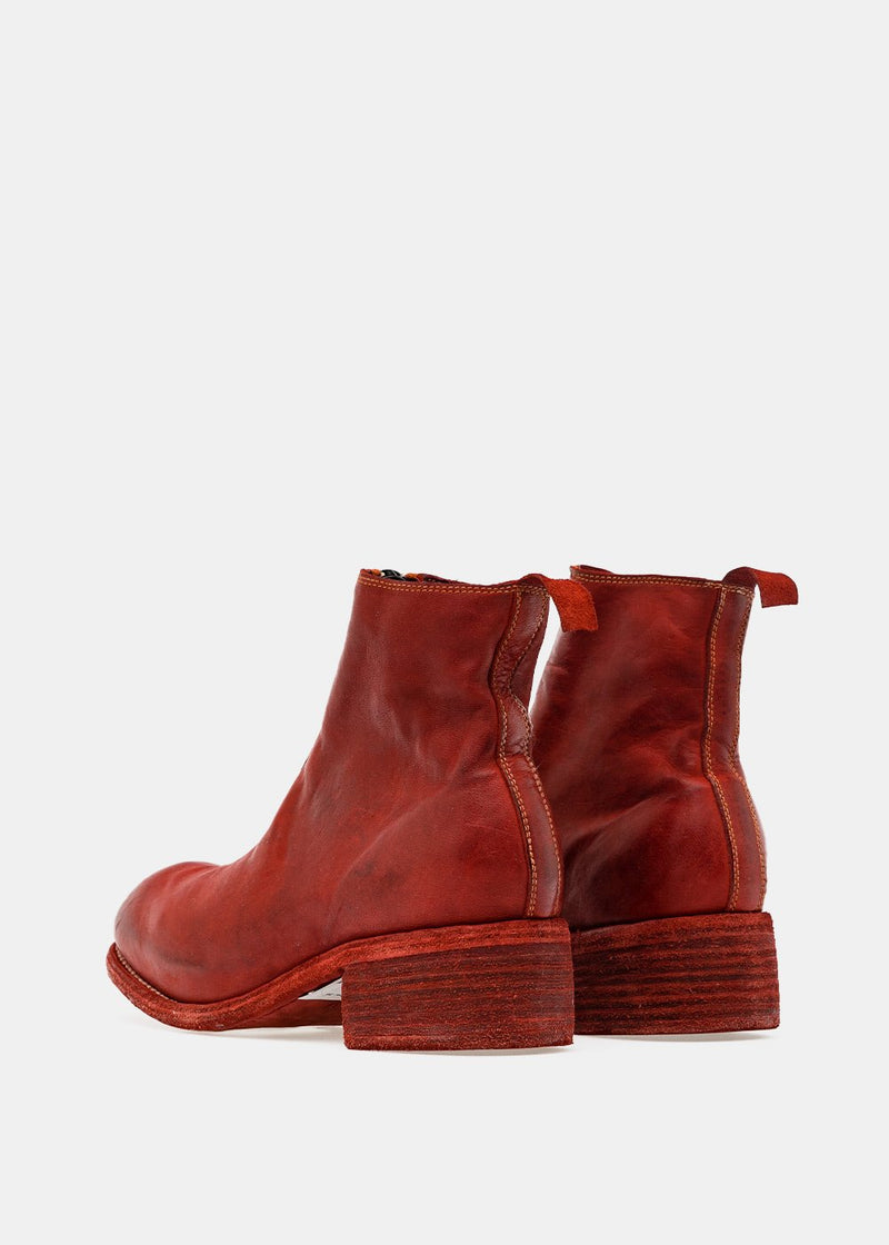 Guidi Red PL1 Front Zip Boots - NOBLEMARS
