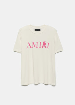AMIRI White Reverse Bunny Logo Print T-Shirt - NOBLEMARS