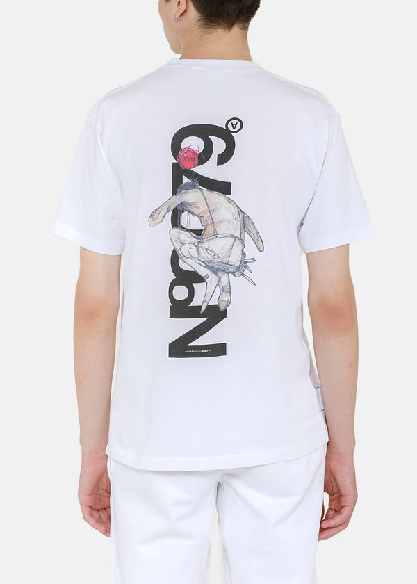 Aitor Throup’s TheDSA White No. 0079 Graphic Print T-Shirt - NOBLEMARS