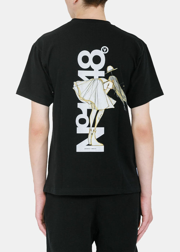 Aitor Throup’s TheDSA Black No. 1248 Graphic Print T-Shirt - NOBLEMARS