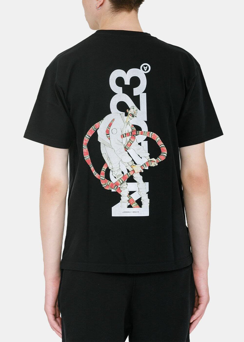Aitor Throup’s TheDSA Black No. 2023 Graphic Print T-Shirt - NOBLEMARS