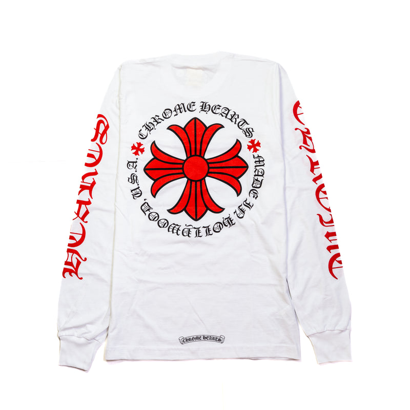 Chrome Hearts Made In Hollywood Plus Cross T-shirt White - NOBLEMARS