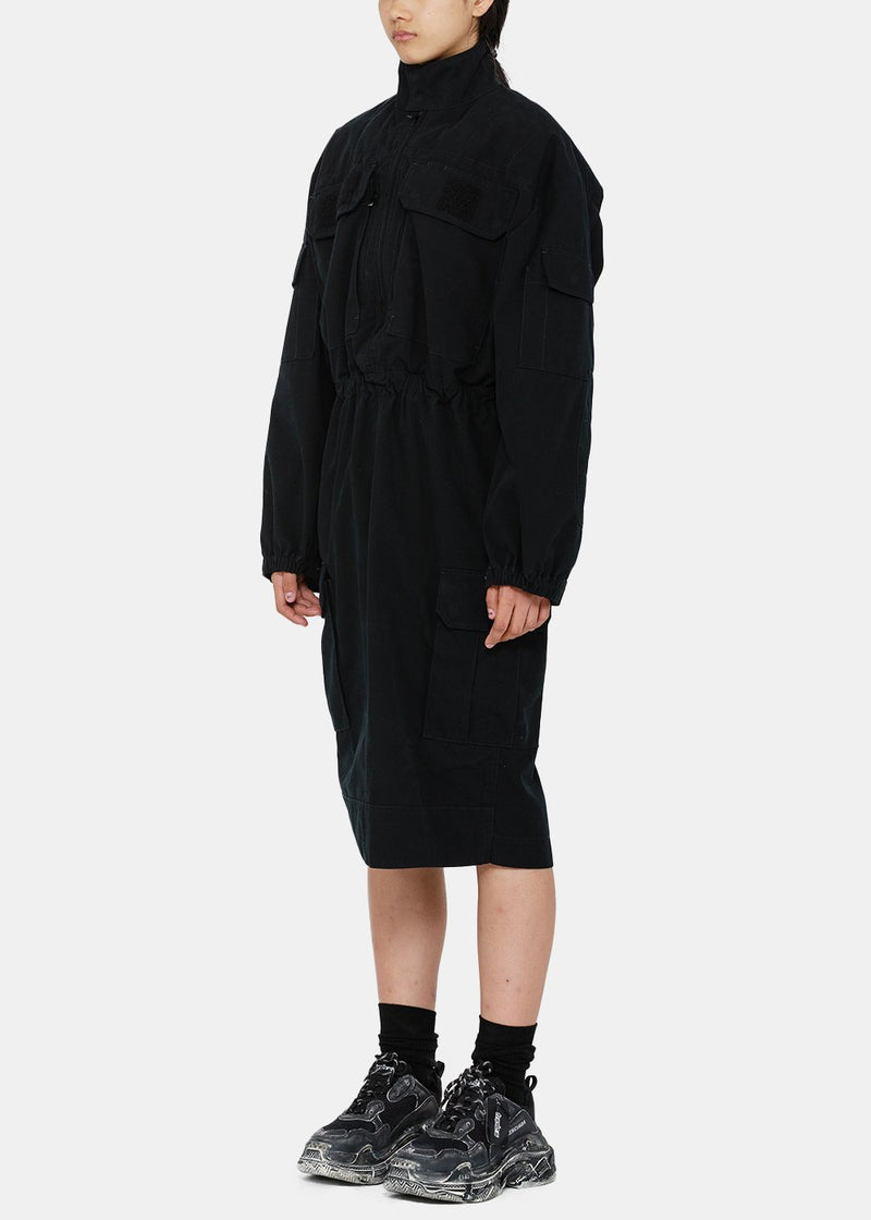 Balenciaga Black Cargo Dress - NOBLEMARS