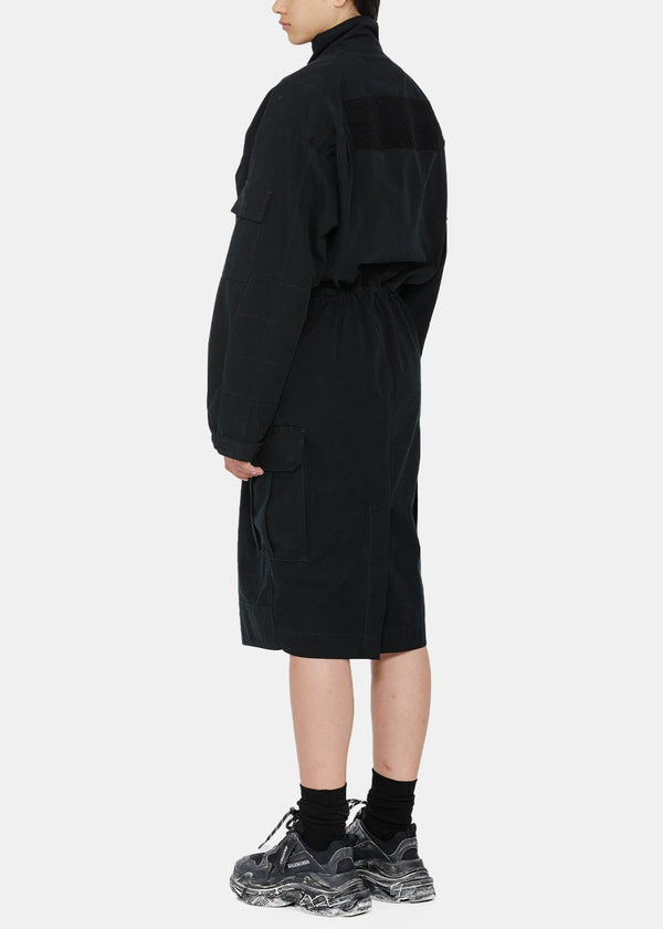 Balenciaga Black Cargo Dress - NOBLEMARS