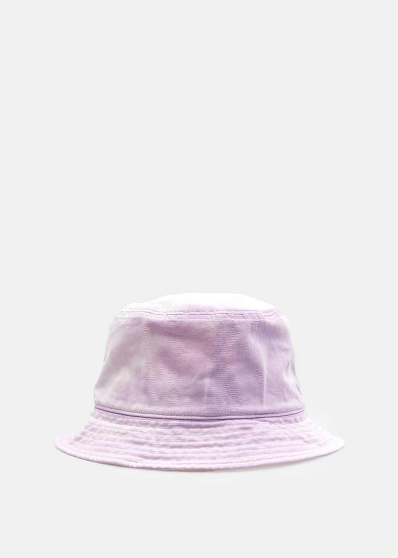 We11done Purple Logo Hand-Bleached Bucket Hat - NOBLEMARS