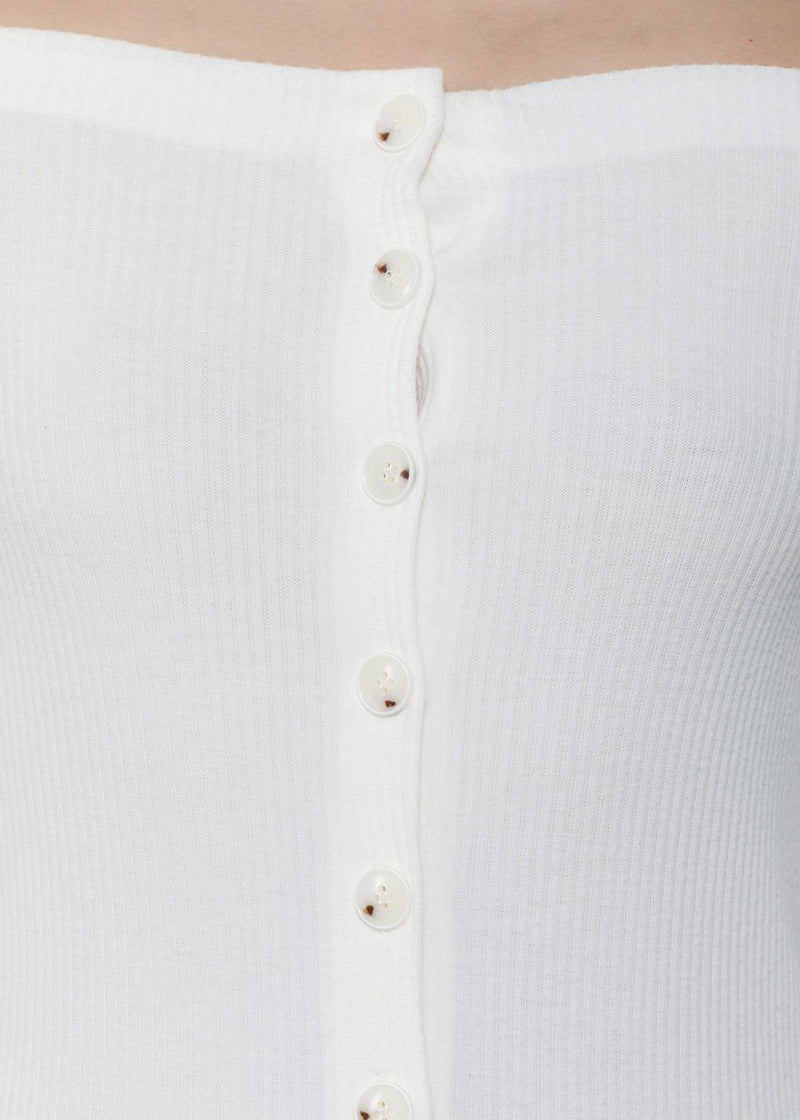 Kimhēkim White Off-Shoulder Jersey Mini Dress - NOBLEMARS