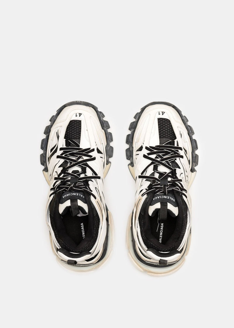 Balenciaga Black & White Track Sneakers - NOBLEMARS