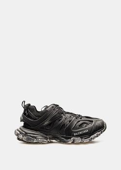 Balenciaga Black Faded Track Sneakers - NOBLEMARS
