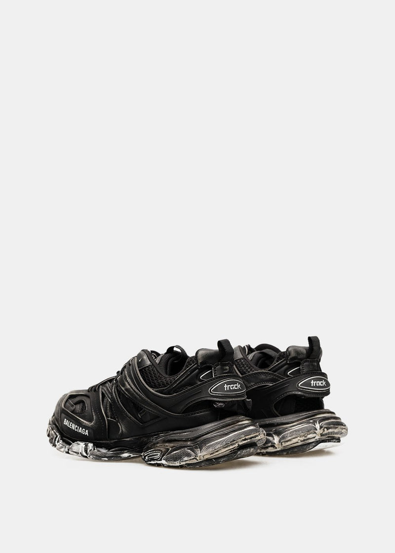 Balenciaga Black Faded Track Sneakers - NOBLEMARS