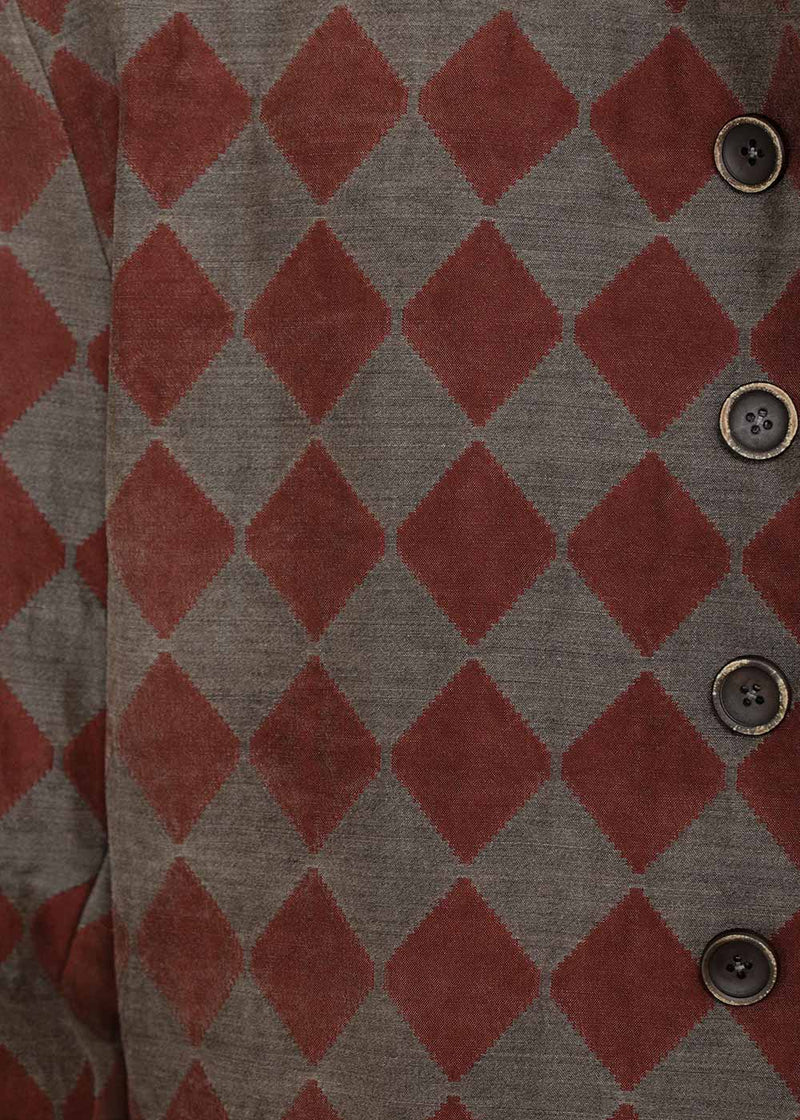 Uma Wang Red & Grey Jehovah Jacket - NOBLEMARS