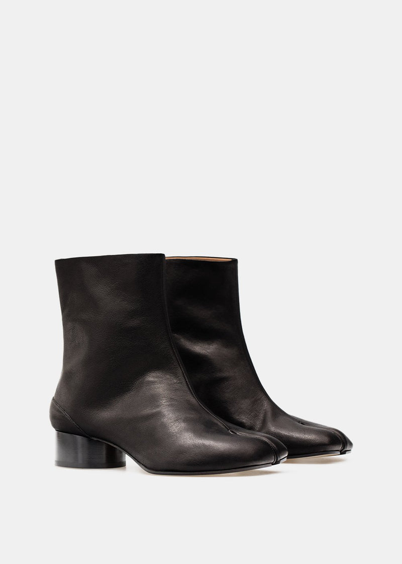 Maison Margiela Black Low Heel Tabi Boots - NOBLEMARS