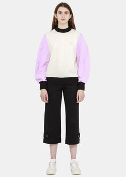Loewe White & Pink Circular Sleeve Sweatershirt - NOBLEMARS