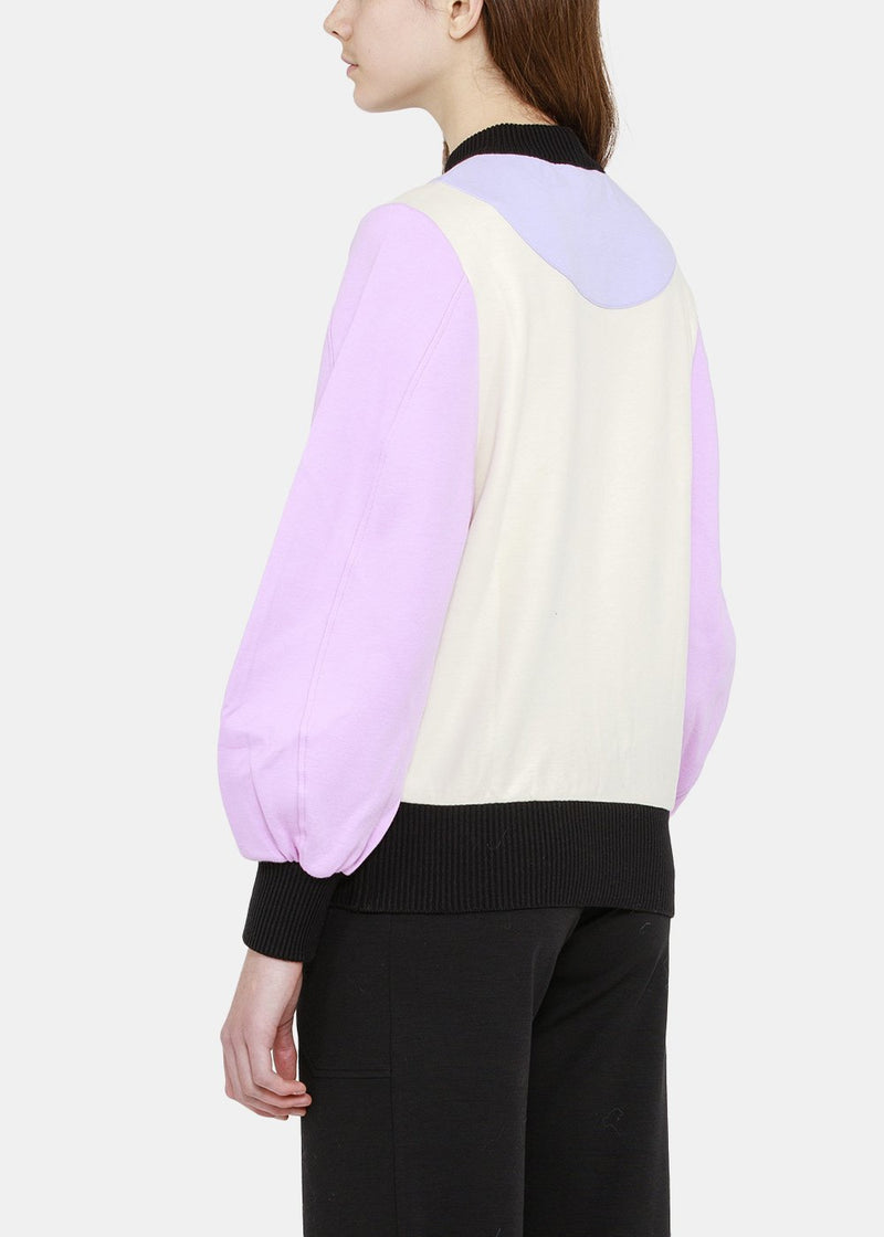 Loewe White & Pink Circular Sleeve Sweatershirt - NOBLEMARS