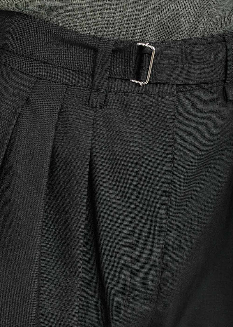 Lemaire Peat Green Pleated Pants - NOBLEMARS