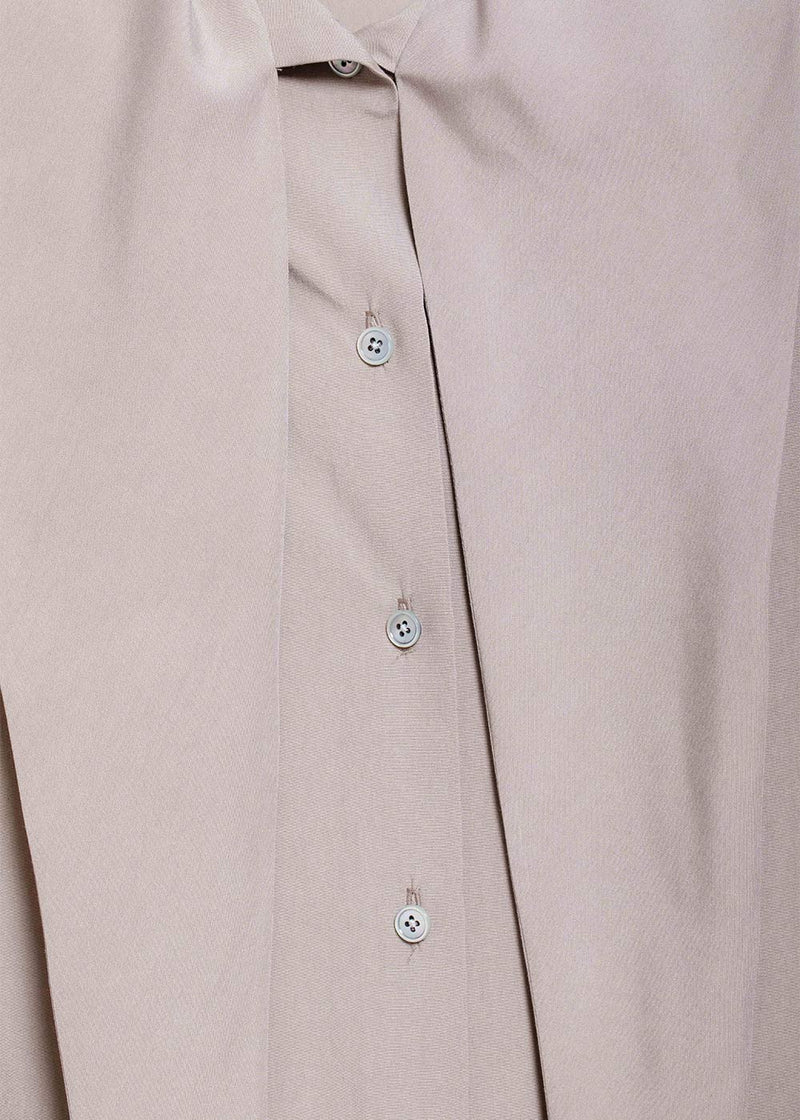 Lemaire Dusty Rose Tie Neck Shirt Dress - NOBLEMARS