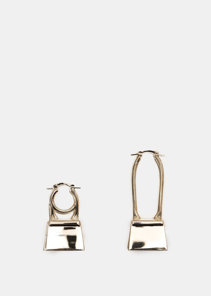 Jacquemus Gold 'Les Creoles Chiquito' Earrings - NOBLEMARS