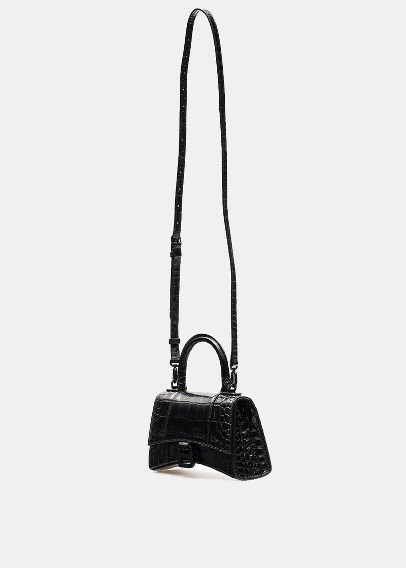 Balenciaga Black Hourglass XS Bag - NOBLEMARS