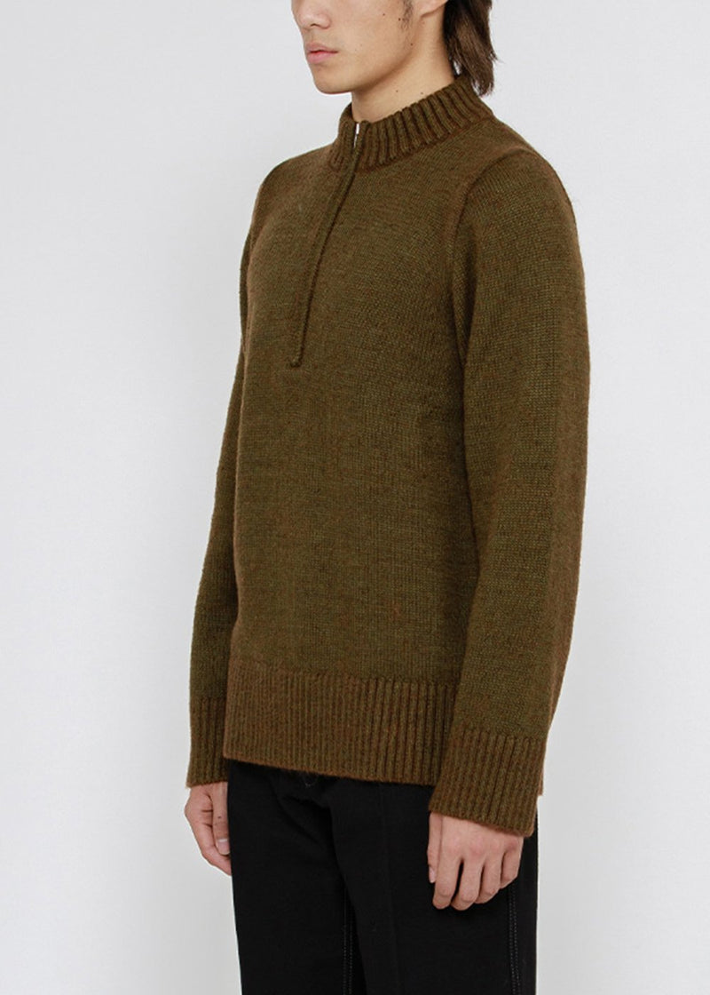 Maison Margiela Wool Quarter Zip Sweater - NOBLEMARS