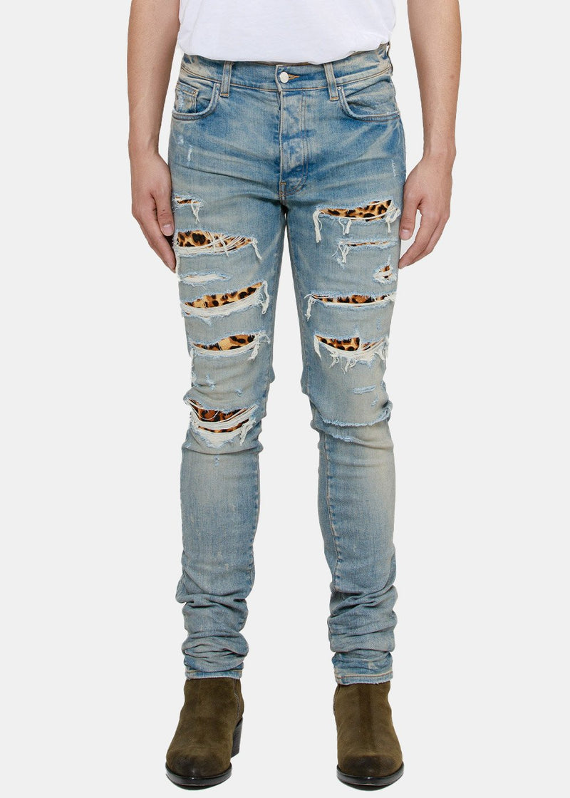 AMIRI Leopard Thrasher Jeans - NOBLEMARS