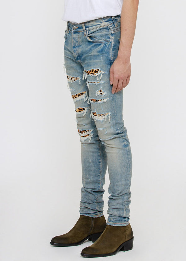 AMIRI Leopard Thrasher Jeans - NOBLEMARS