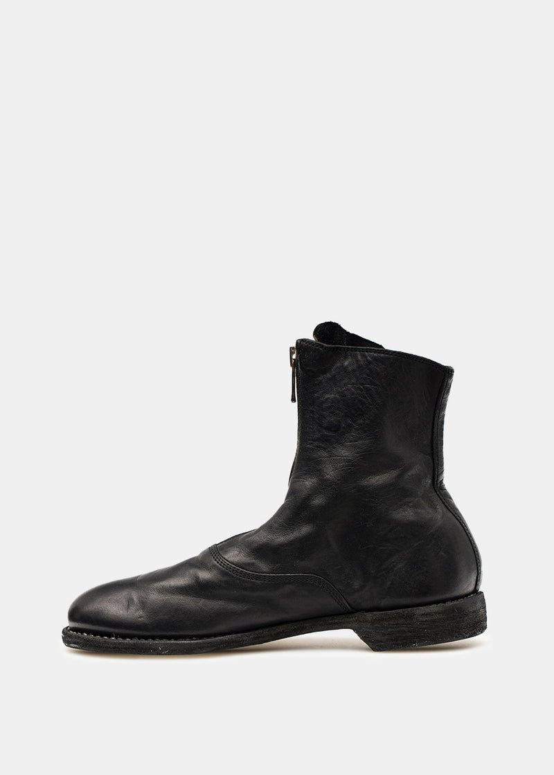 Guidi Black 210 Front Zip Boots - NOBLEMARS