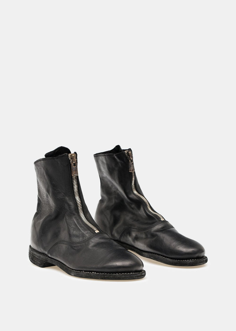 Guidi Black 210 Front Zip Boots - NOBLEMARS
